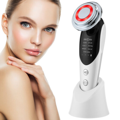 7-in-1 Facial Massager EMS Micro-current Color Light Vibration LED Beauty Purifying Introducer Skin Care Beauty Device - Image 9