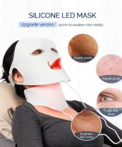Household Beauty Silicone Mask Color Light 7 Colors Led Phototherapy Photon Skin Rejuvenation Facial Acne Removal