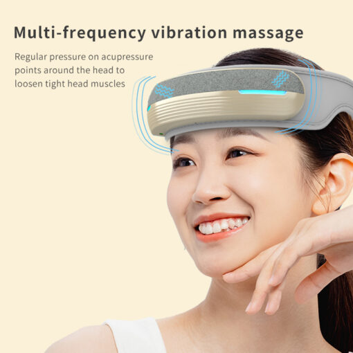 Foldable Heated Head Massager With Air Compression, Music & USB Charging, Portable & Relaxing - Image 4