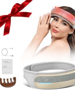 Foldable Heated Head Massager With Air Compression, Music & USB Charging, Portable & Relaxing