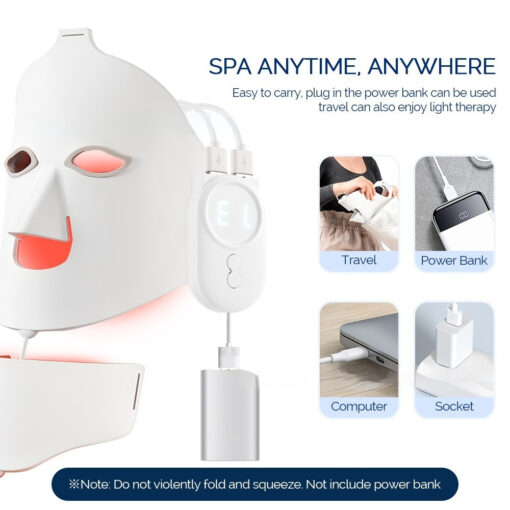 Household Beauty Silicone Mask Color Light 7 Colors Led Phototherapy Photon Skin Rejuvenation Facial Acne Removal - Image 4